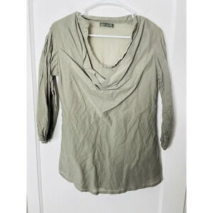 Mint Velvet Pullover Shirt Womens 10 L Eclectic Breathable Boho Grunge Layered